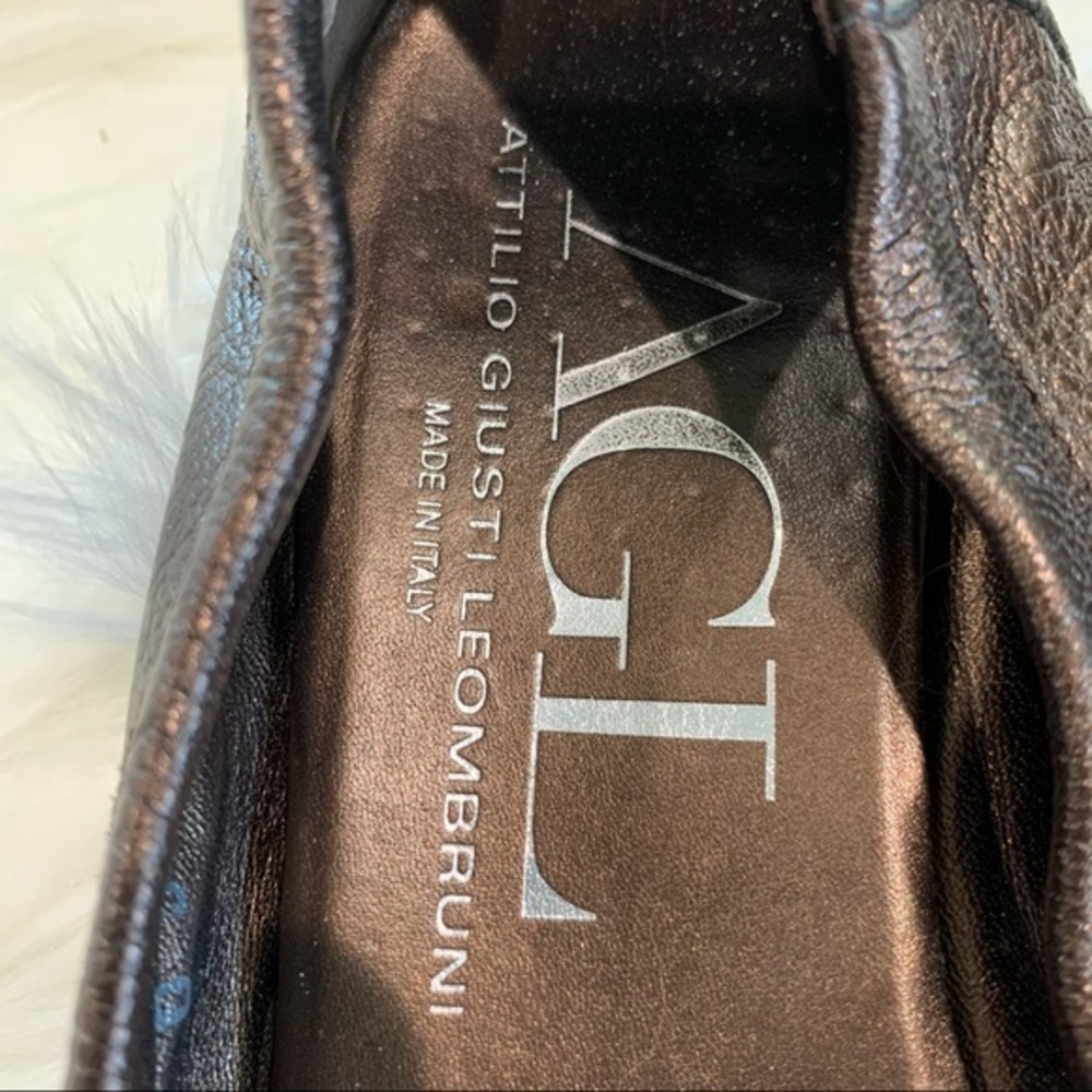 AGL brown & black flats size eu 39 - Picture 2 of 5